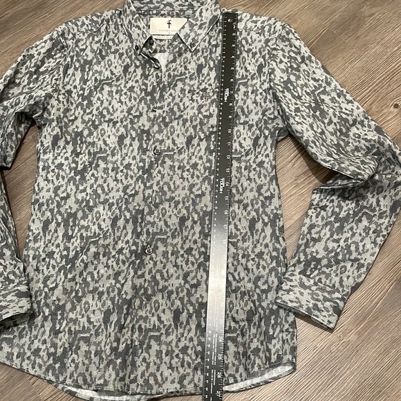 COPY - FATHER SONS SLIM STRETCH FIT BLACK WHITE GRAY LONG SLEEVE - Picture 7 of 8